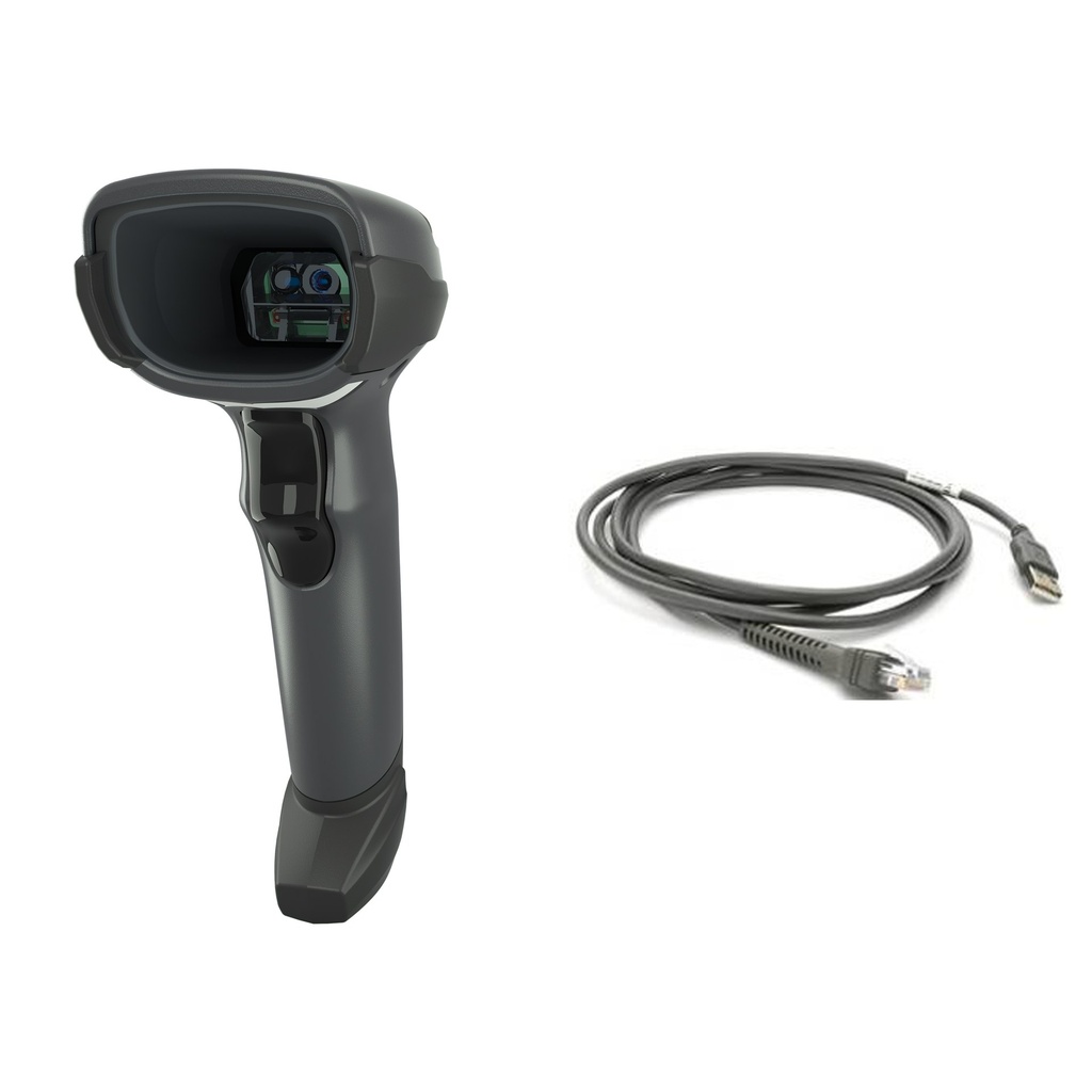 Zebra DS4608 – Lecteur de codes-barres 1D/2D/OCR filaire (Noir, Standard, Kit USB)