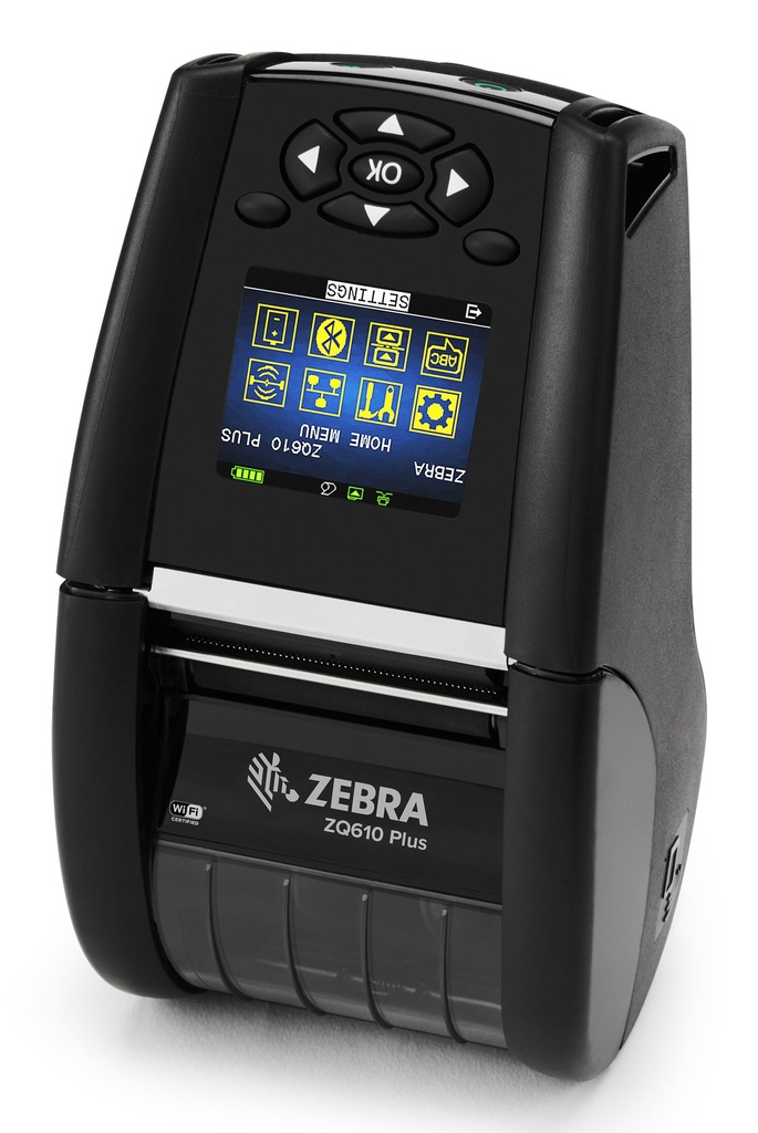 Zebra ZQ610 Plus – 2" mobile printer (USB + Wi-Fi + Bluetooth + RS232)