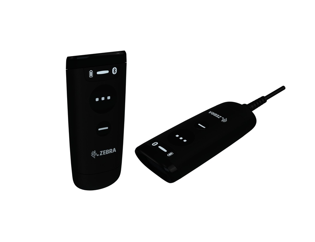 Zebra CS6080 – Scanner compagnon 1D/2D convertible (Noir, Bluetooth (sans fil), Standard)