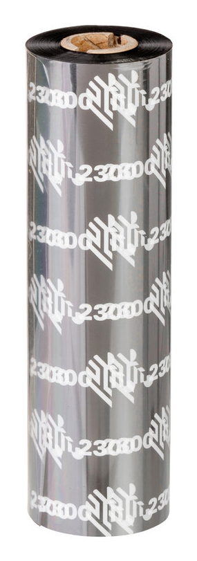 Zebra Ruban cire 2300 – Ruban transfert thermique cire (84 mm, 12 rouleaux, 74 m)