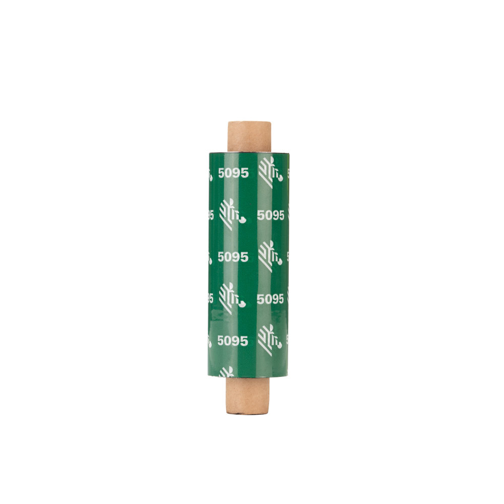 Zebra Ruban résine 5095 – Ruban transfert thermique résine (64 mm, 12 rouleaux, 74 m)