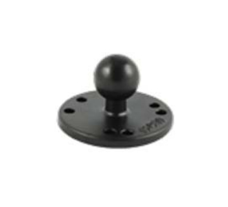 Zebra RAM 2,5 inch ronde voet met 1 inch bal