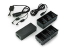 Zebra 2x 3-sleufs acculader EU-voeding