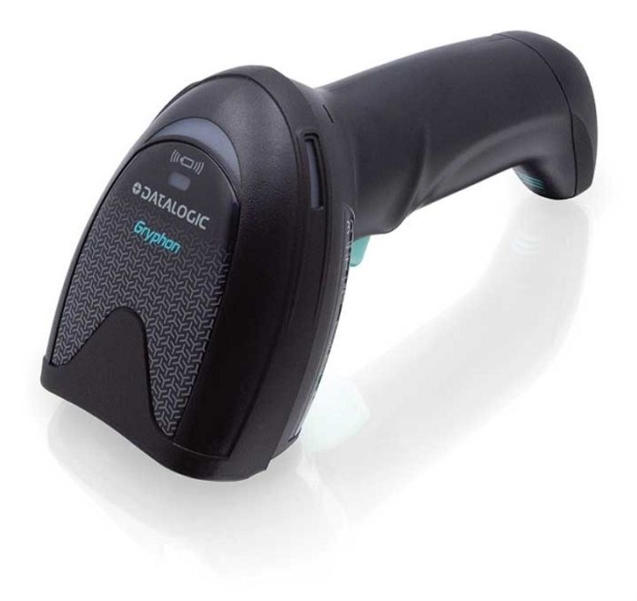 Datalogic Gryphon GM4200 – Lecteur de codes-barres 1D radio 433 MHz (Charge sans fil, Blanc, 433 MHz (Europe))