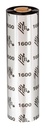 Zebra Ruban cire 1600 – Voordelige thermische transferband op wasbasis (12 rollen, Industrieel 6", 131 mm)