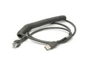 Câble Zebra - USB blindé : série A. 9. Enroulé