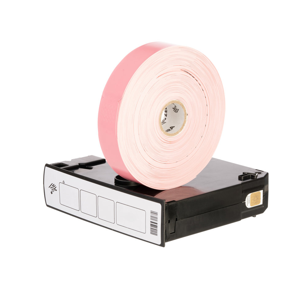 Zebra Z-Band Splash Pink 350 labels x 6 packs