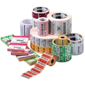 Zebra Z-Perform 1000T – Étiquettes papier transfert thermique économique (8 rouleaux, 76 mm, 70 × 32 mm)