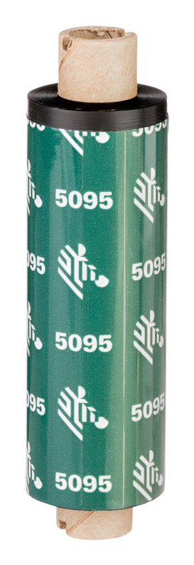 Zebra Ruban résine 5095 – Thermische transferband op harsbasis (6 rollen, Industrieel 6", 450 m, 131 mm)