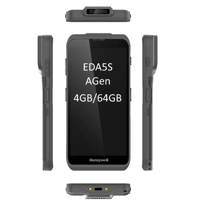 Honeywell EDA5S – Entry-level Android mobile device (Wi-Fi + 4G/5G, S0703)