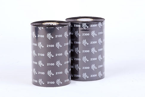 Zebra Ruban cire 2300 – Ruban transfert thermique cire (110 mm, 12 rouleaux, 450 m)