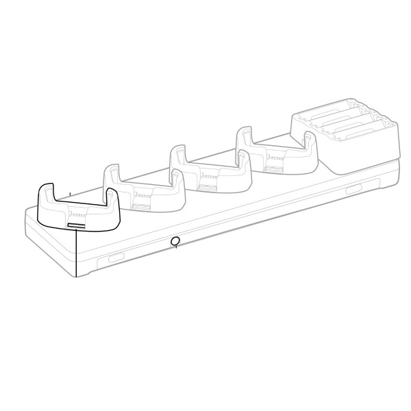 Honeywell 5 bay charge base charges 4 CW45 and 4 i