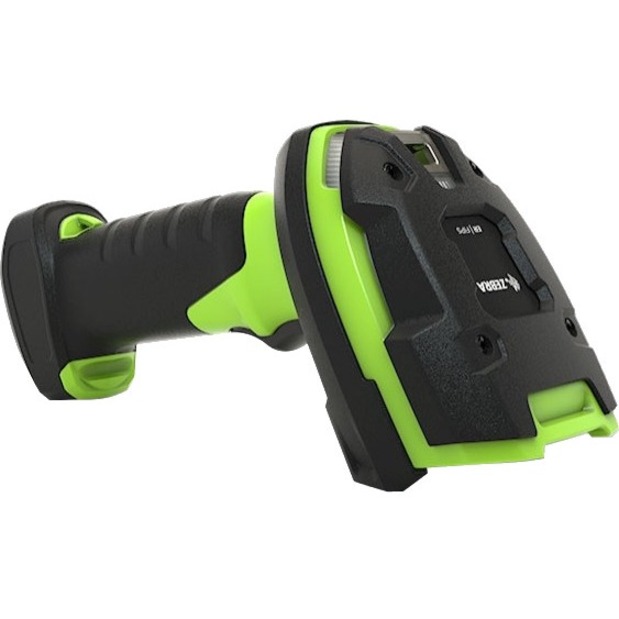 Zebra LI3608 – Lecteur de codes-barres 1D ultra-robuste filaire (Vert industriel, Longue portée, Kit USB)