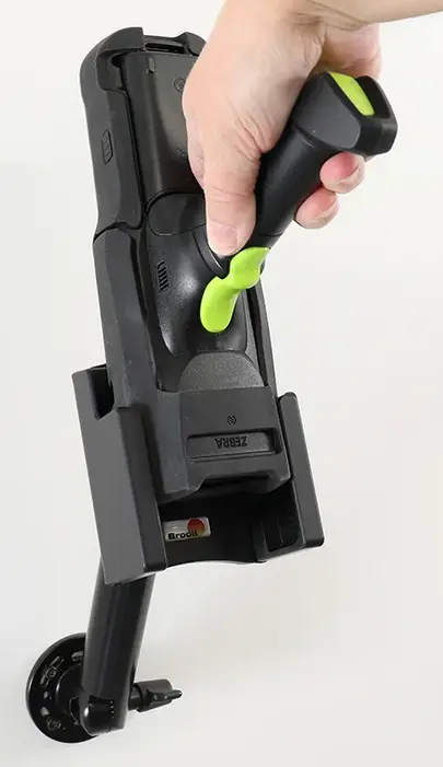 Support Zebra Brodit pour Zebra MC3400/MC3450, version « boot » avec poignée pistolet