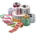 Zebra Z-Select 2000D – Étiquettes papier thermique direct (4 rouleaux, 25 mm, 100 × 50 mm)