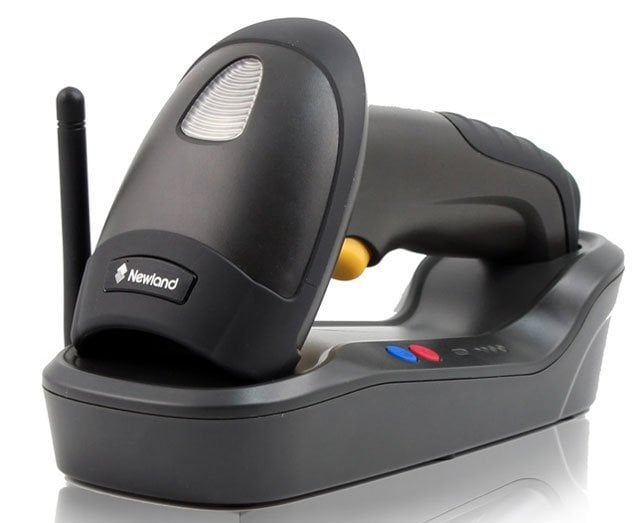 Newland HR32 Marlin – Lecteur de codes-barres 1D/2D mégapixel (Bluetooth (sans fil), Kit USB + support)