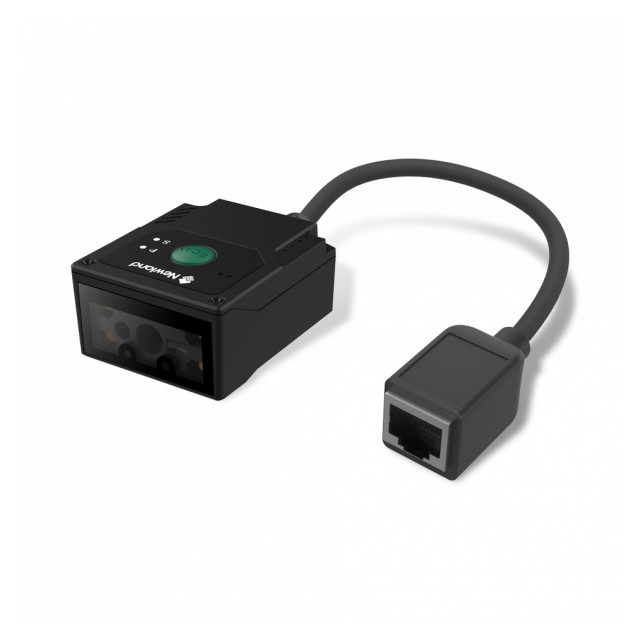 Lecteur fixe Newland 2D mégapixel avec câble de rallonge USB de 2 m. Viseur laser et LED