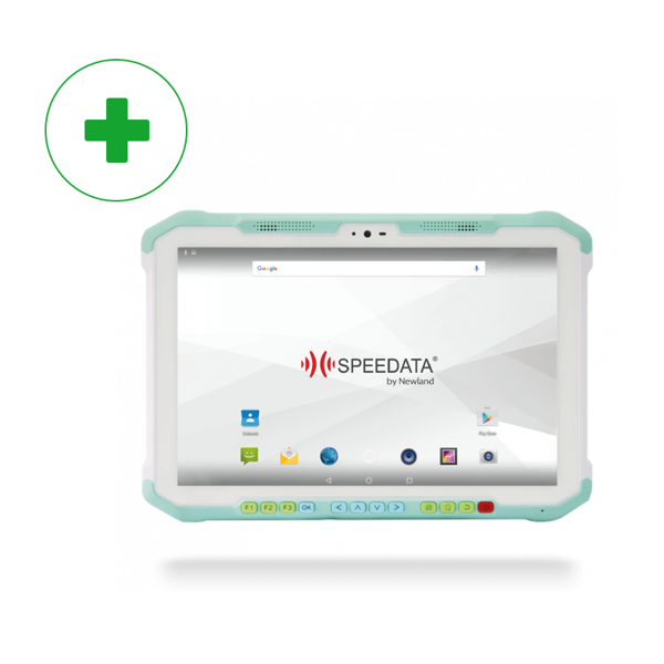 10" Healthcare Tablet 2.2Ghz 4GB/64GB, 2D CMOS Mega Pixel imager with Laser Aimer (CM6x)