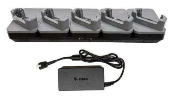 Zebra TC501 – Laad- en communicatiestation Ethernet 5 toestellen (met beschermhoes)