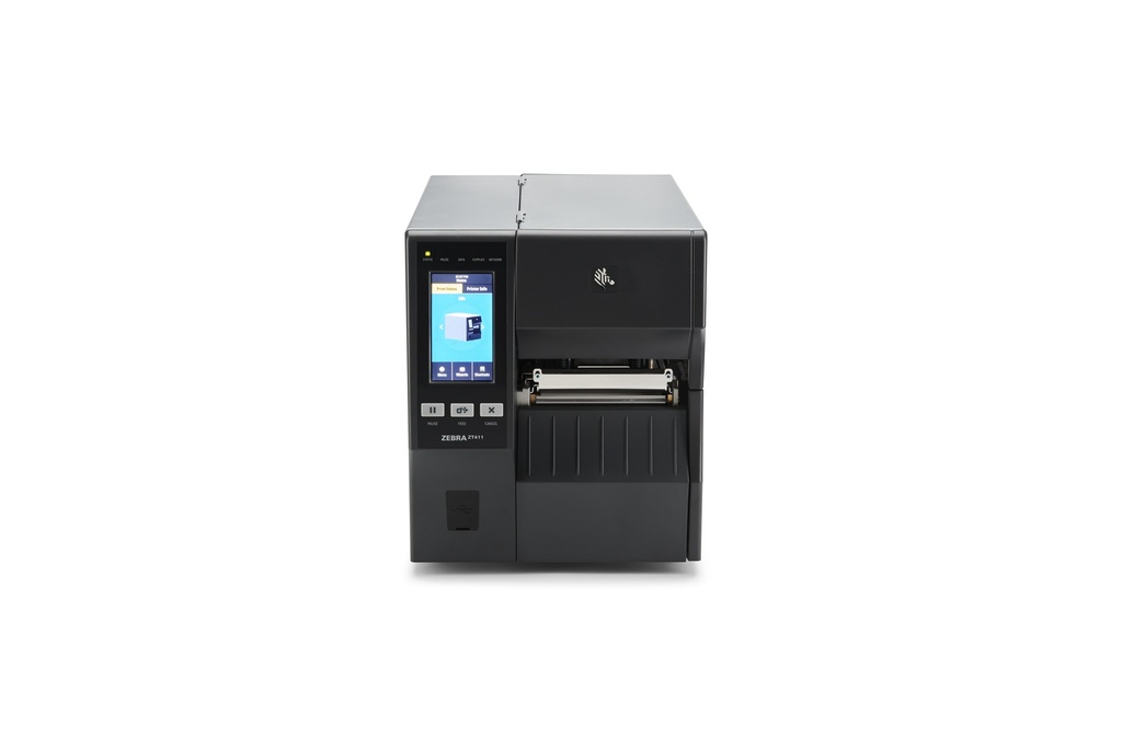 Zebra ZT411 – 4" industrial label printer (203 dpi, USB + Ethernet + Bluetooth + Série)
