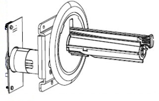 [P1058930-052] Enrouleur de film Zebra ZT410 (mandeau uniquement)