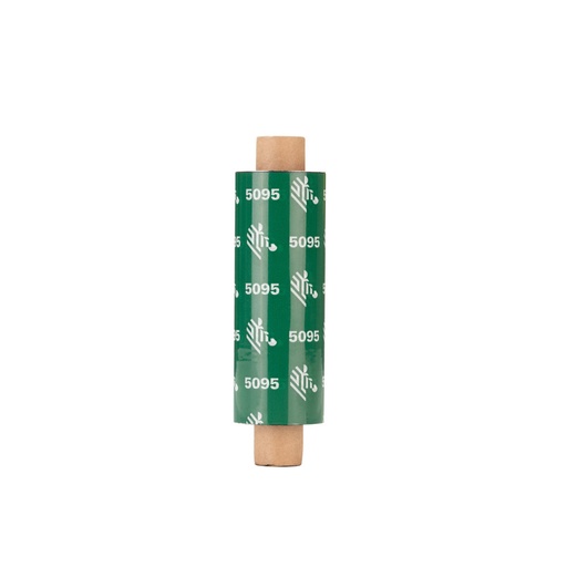 Zebra Ruban résine 5095 – Ruban transfert thermique résine (64 mm, 12 rouleaux, 74 m)