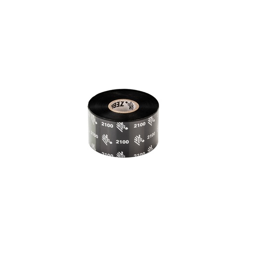 [02100BK06045] Zebra Ruban cire 2100 – Thermische transferband op basis van was (Industrieel 4", 60 mm)