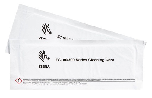 Zebra CLEANING CARD KIT (IMPROVED) ZC100/300
