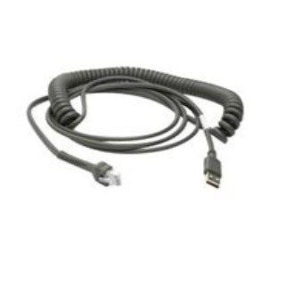 [CBA-U09-C15ZAR] Câble Zebra CABLE SCAN UNI USB spiralé de 15 pieds