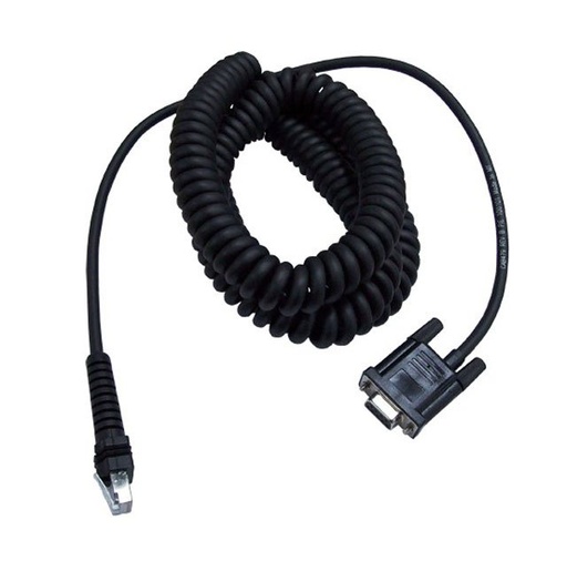 Datalogic CAB-479 RS-232 9 broches, femelle, câble spiralé