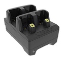 Le chargeur-scanner portable Zebra à 4 emplacements permet de o