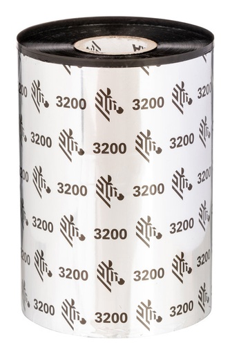 [03200GT11030] Zebra Ruban cire-résine 3200 – Wax-resin thermal transfer ribbon (12 rolls, Desktop, 300 m, 110 mm)