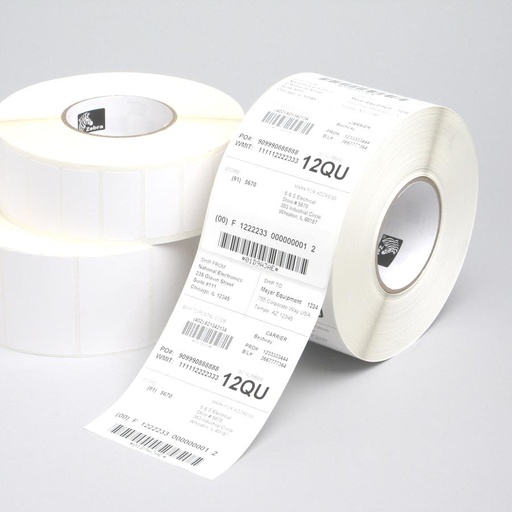 [880026-203] Zebra Z-Perform 1000T – Étiquettes papier transfert thermique économique (4 rouleaux, 76 mm, 102 × 203 mm)