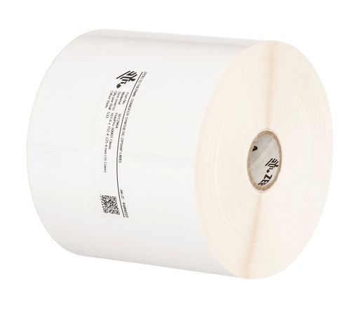 Zebra PolyE 3100T – Étiquettes polyéthylène transfert thermique (12 rouleaux, 25 mm, 102 × 76 mm)