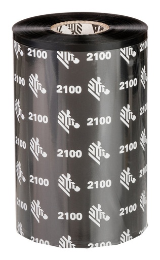 [02100BK17445] Zebra Ruban cire 2100 – Thermische transferband op basis van was (Industrieel 6", 174 mm)