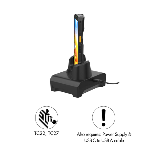 Adaptateur USB-C à clipser Zebra TC22/27 d'occasion, en bon état