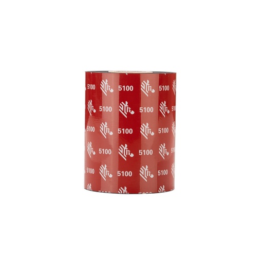 [05100BK08945] Zebra Ruban résine 5100 – Thermische transferband op harsbasis (89 mm)