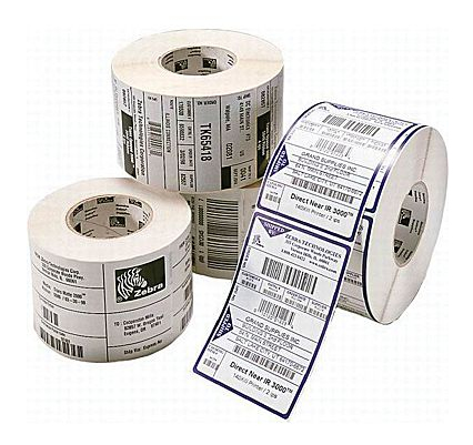 Zebra PolyE 3100T – Thermal transfer polyethylene labels (102 × 76 mm, 4 rolls, 1 890 étiquettes, 76 mm)