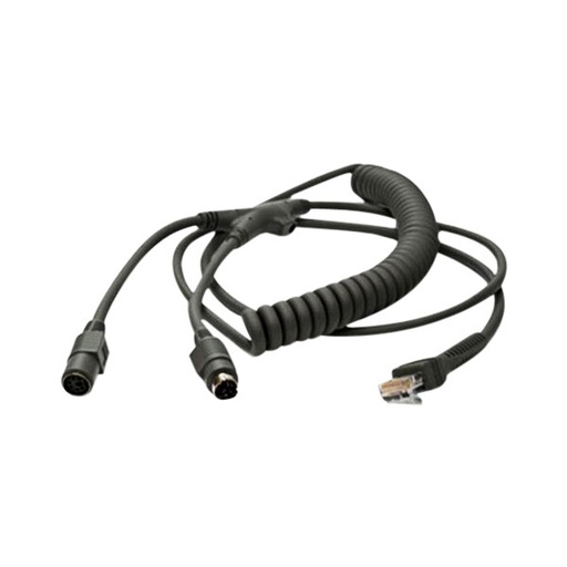 [CBL-720-300-C00] Câble Honeywell KBW / Noir / PS2 / 3 m / spiralé / sans bloc d'alimentation