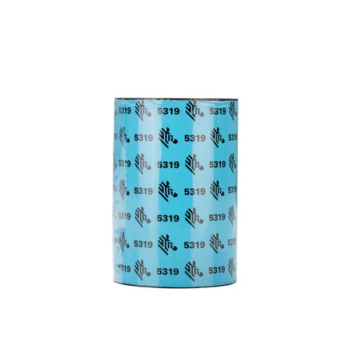 [05319BK08345] Zebra Ruban cire 5319 – Ruban transfert thermique cire (83 mm)
