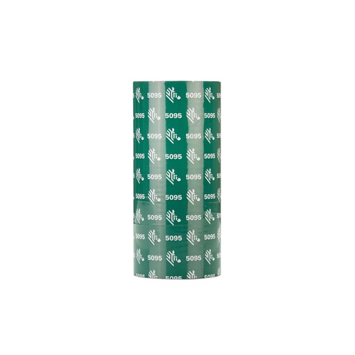 [05095BK22045] Zebra Ruban résine 5095 – Resin thermal transfer ribbon (6 rolls, Industrial 6", 450 m, 220 mm)