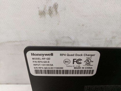 [RP4-QD-0] Station d'accueil quadruple Honeywell RP4 sans cordon d'alimentation