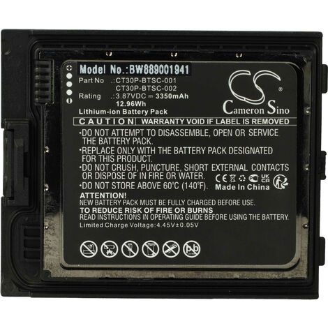 Honeywell CT30 XP disinfectant ready battery pack