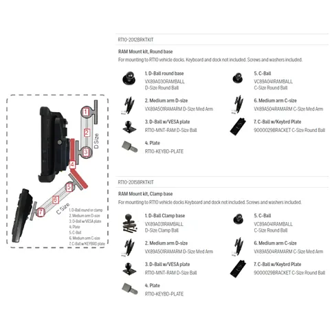 [9000029BRACKET] RAM Mounts Thor VX8 RAM Mount Plate
